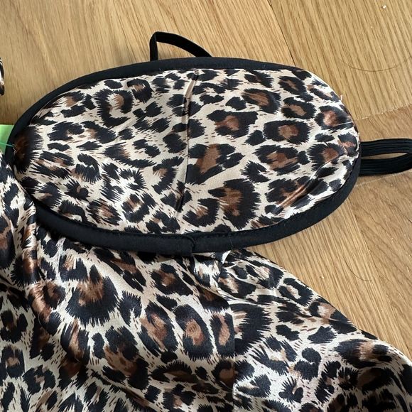 Alexander Del Rossa Satin Pajamas Pockets, PJ and Matching Sleep Mask Size M New - Picture 7 of 10